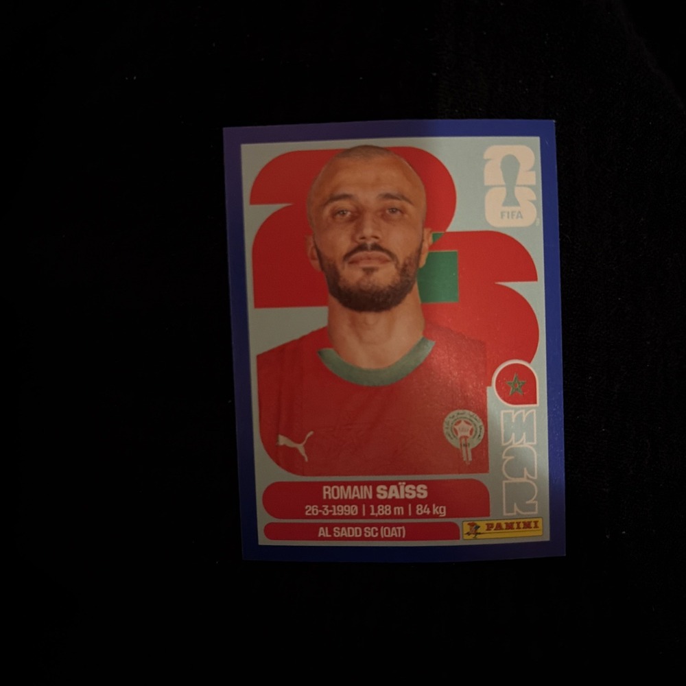 Panini FIFA World Cup 2026 MAR 7 Romain Saïss Morocco Sticker